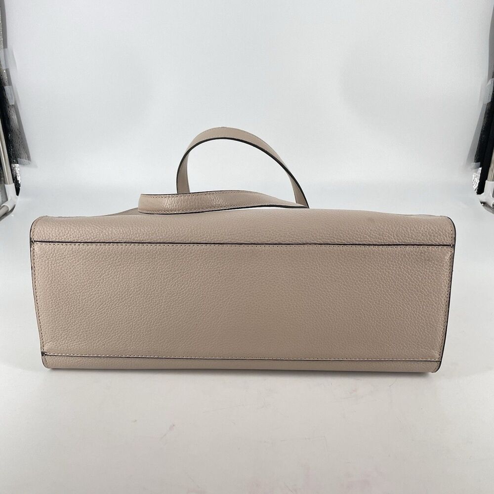 Furla Ludovica Pebbled Leather Tote Pink w/ Crossbody Strap Gold HW - Picture 6 of 9